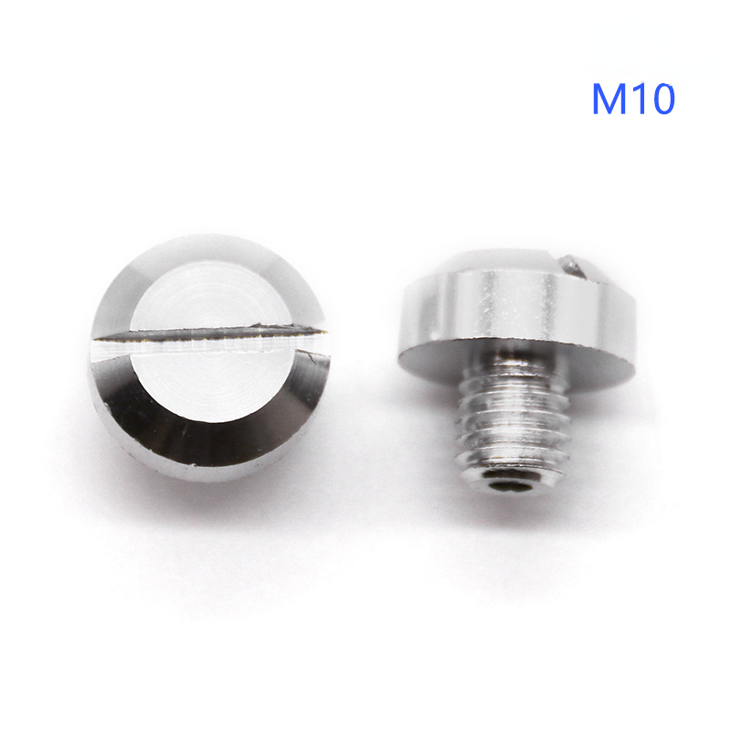 2 pezzi M10 antiruggine moto in alluminio CNC specchietto retrovisore foro tappi viti supporto specchietto retrovisore accessori moto: Argento