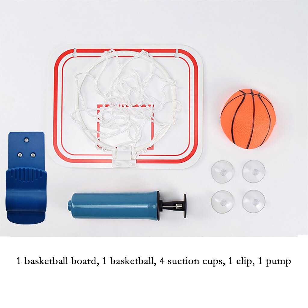 Indoor Basketball hoop Frame Net Folding Portable Suspension Free Punch MINI Plastic Basketball Frame: Default Title