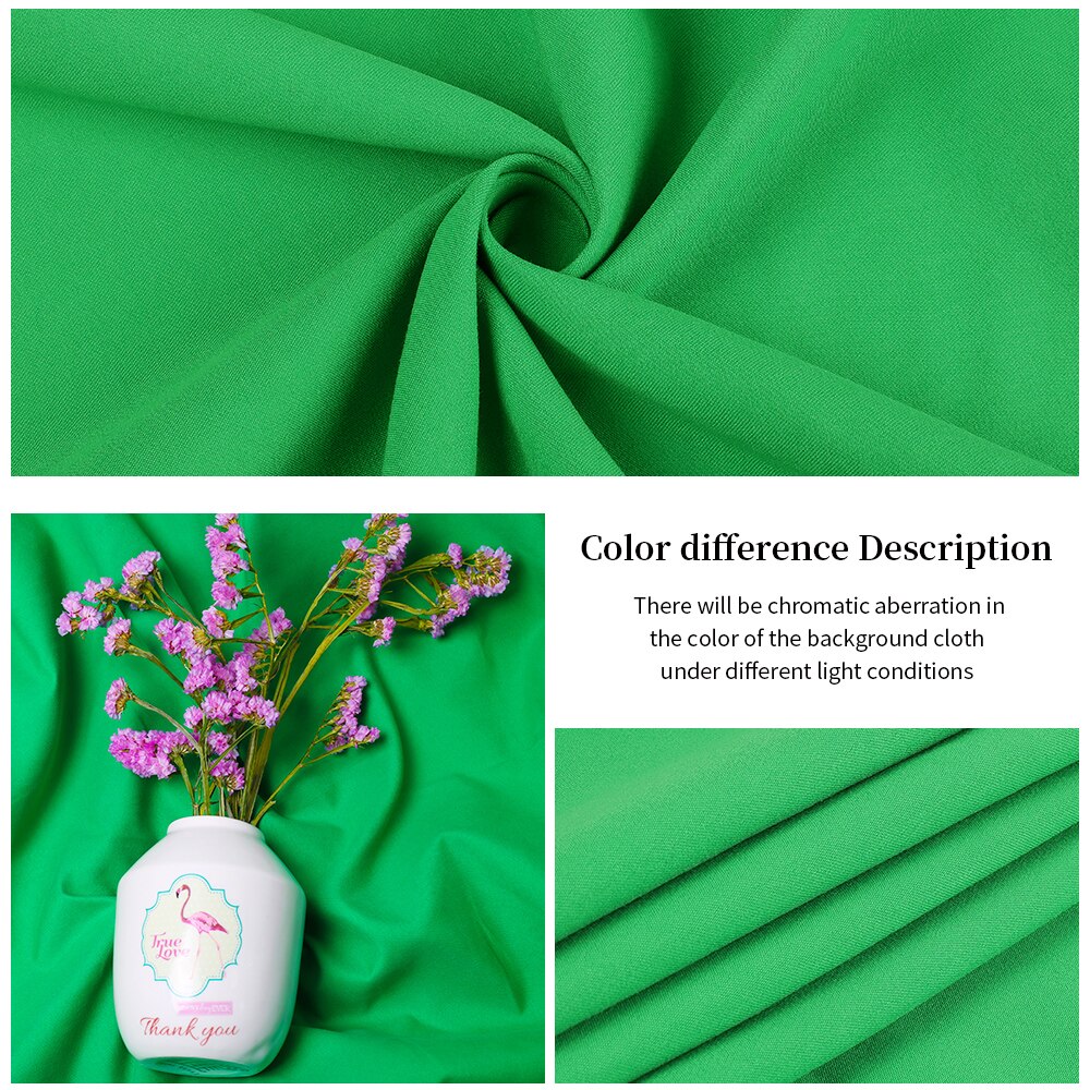 Photo Photography Backdrop Collapsible Polyester Cotton Green Screen Chromakey Background Cloth For Photo Studio Video: 3000x4000 / Green
