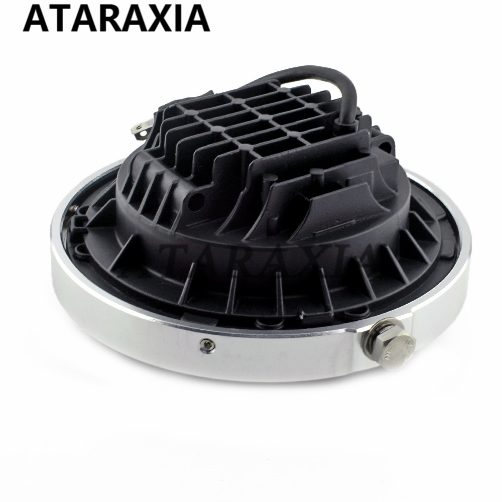 Adaptador de faro para motocicleta de 5,75 ", anillo de montaje para faro, embellecedor de faros LED, accesorios para motocicleta, soporte para faro
