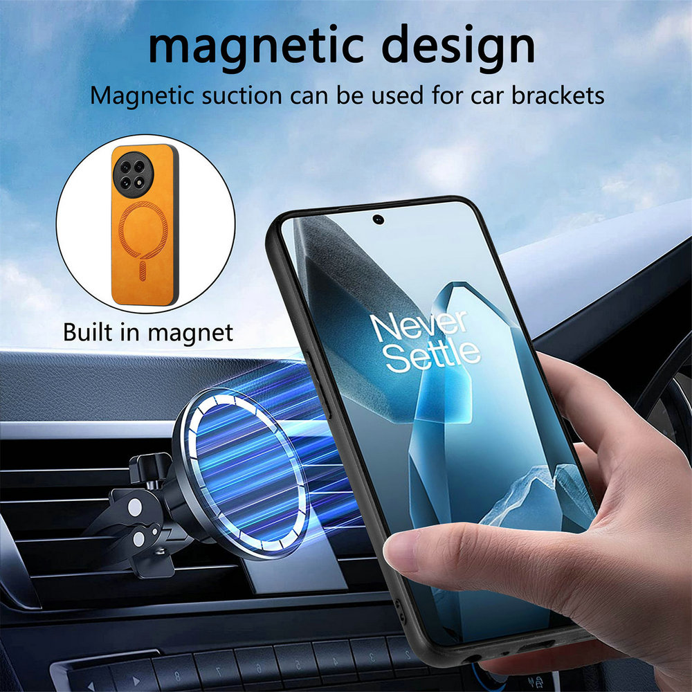 For Oneplus 13 One Plus 12R 5G Magnet Leather Back Case Wireless Charge Phone Magsafe OnePlus 13 Case Oneplus13 12 R Ace 3 Funda