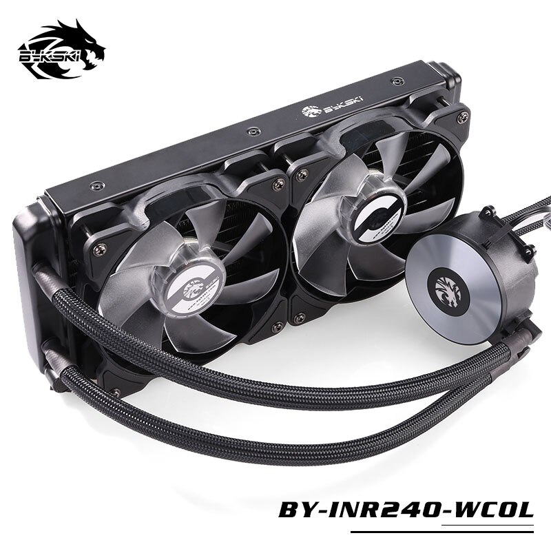 BYKSKI Water Cooling Kit Basic Kit with 120mm/240mm Radiator + Pump + CPU Block + Fan Simple Cooling Building: 240mm radiator