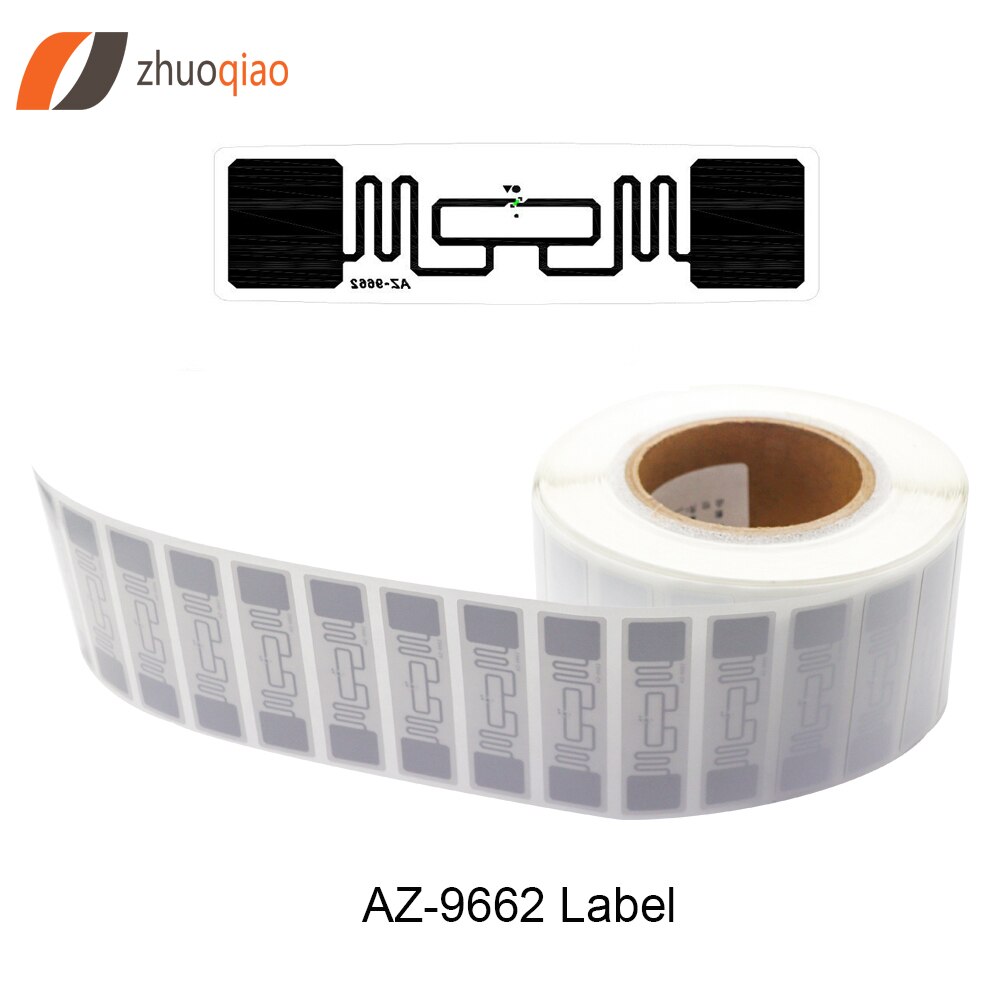 Njzq 50Pcs Epc Gen2 ISO18000-6C Wit 840-960Mhz Uhf Alien H3 Rfid Tag: 9662 RFID Label