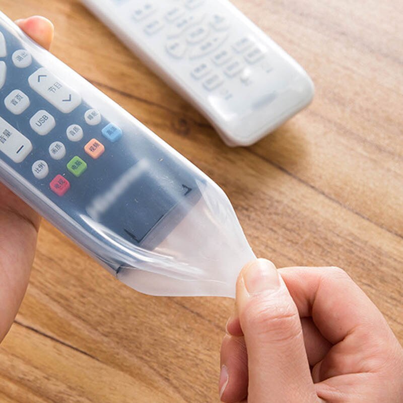 1 stk silikone fjernbetjening sød kanin tv air condition støvcover beskyttelsescover cover vandtæt støvbeskytter opbevaringstaske