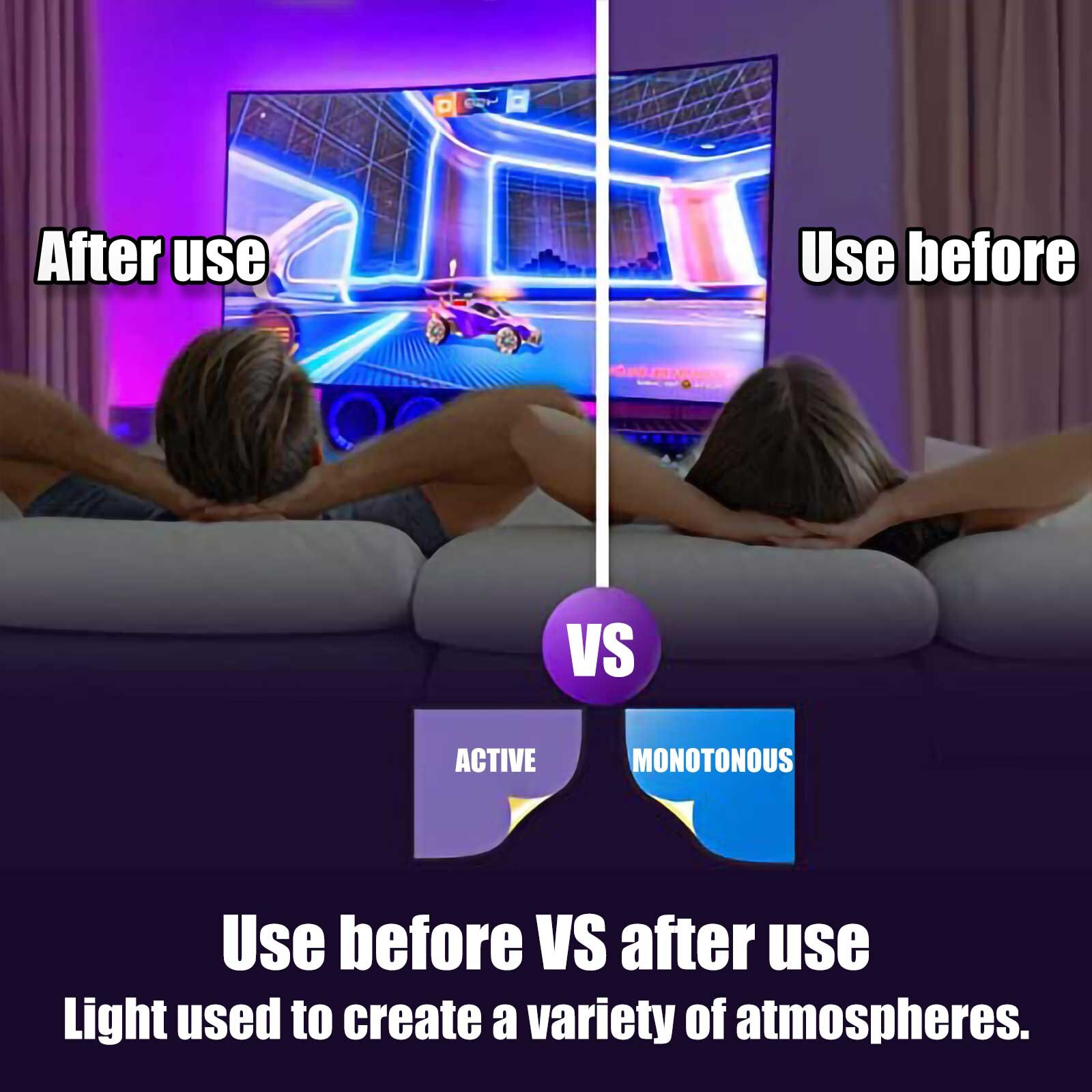 Led Bluetooth Light Belt Set 40-key Bluetooth Light Belt Set Rgb Light Belt Remote Control Flexible Waterproof Tape Dio #YG