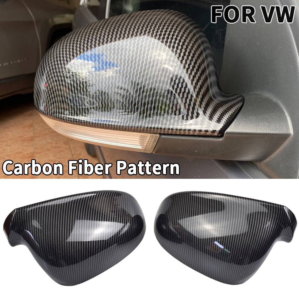 Couvercle de rétroviseur noir de rechange, 2 pièces, pour VW GOLF 5 V MK5 GTI Jetta Passat B5.5 B6 EOS Sharan, aile latérale