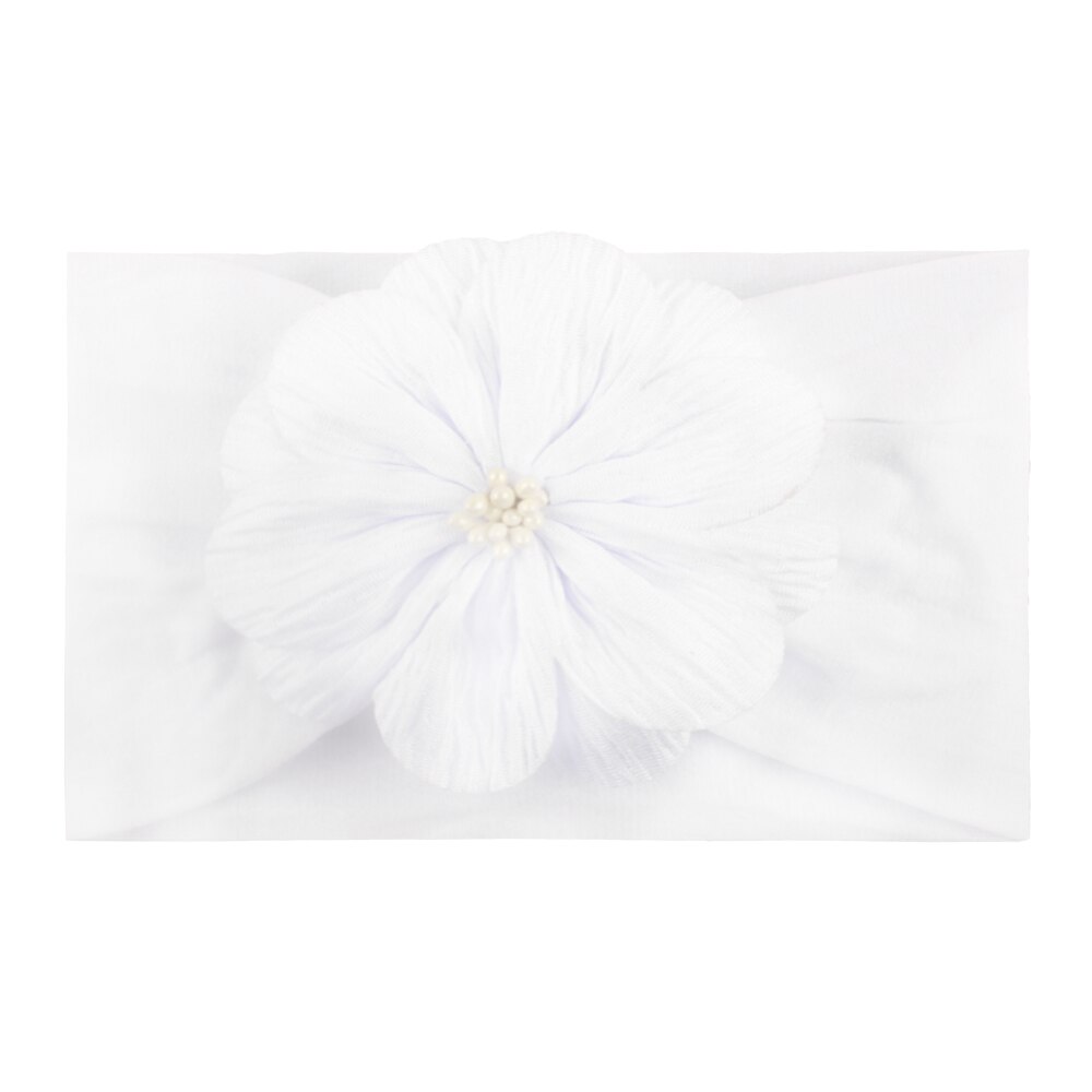 Barn flicka baby pannband småbarn spets rosett blomma hår band tillbehör huvudbonader: D
