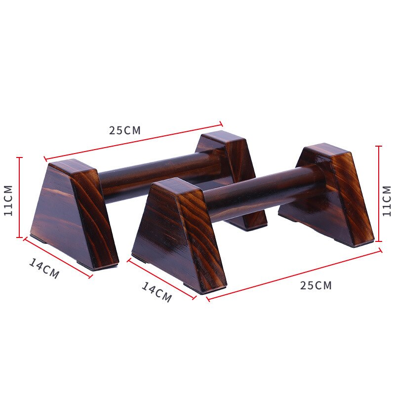 Support de gymnastique en bois de 25cm, barre parallèle pour l&#39;entraînement physique, 1 paire de supports de Sport à Double tige