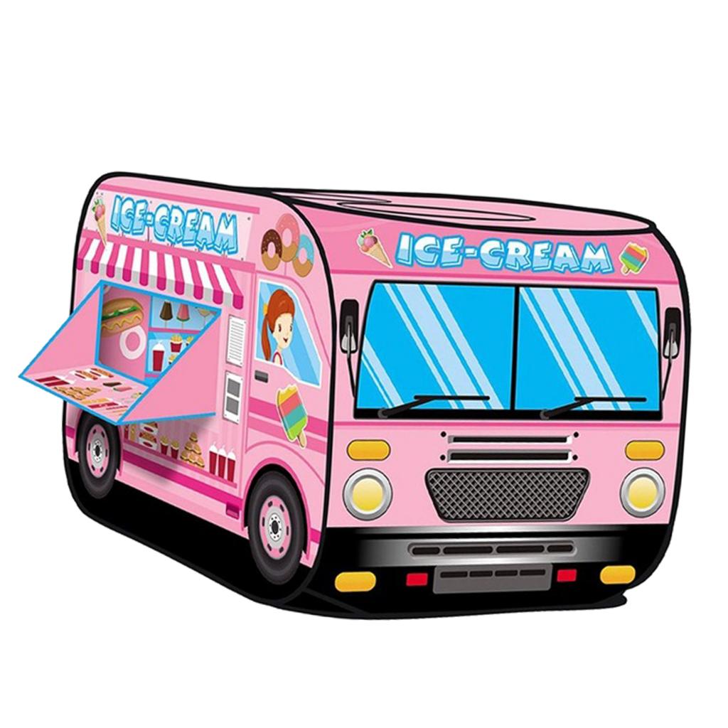 Opvouwbare Play Tent Playhouse Up Truck Indoor Outdoor Zomer Beach Party Speelgoed: Ice Cream
