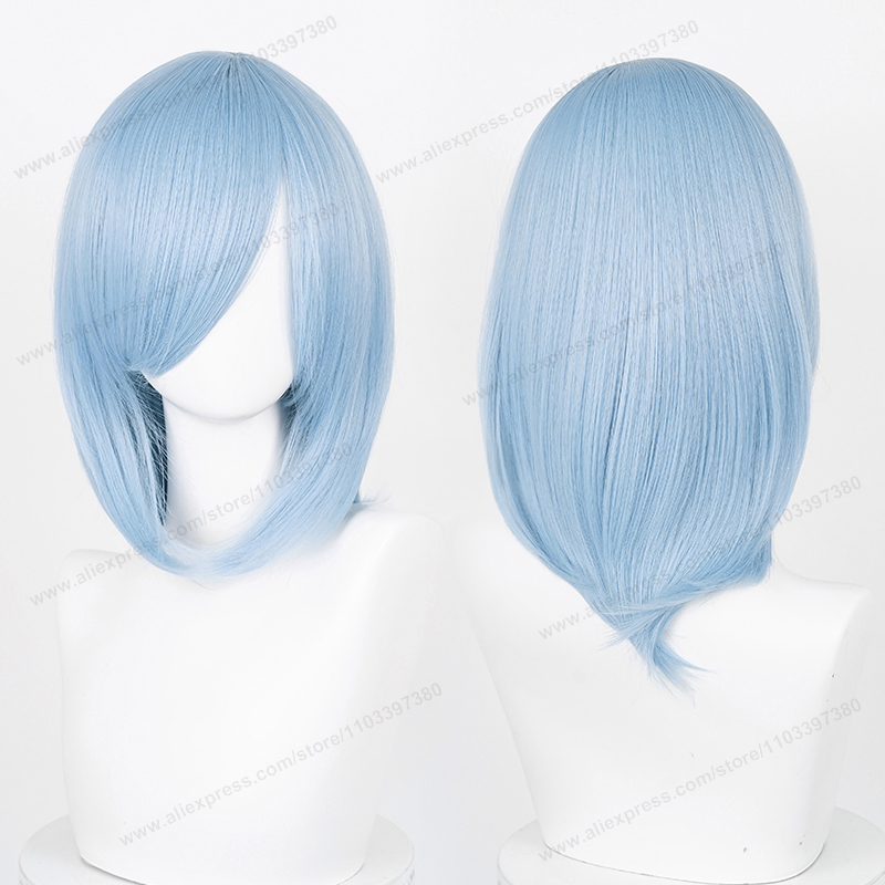 Anime 40 cm Mittel Basic Synthetische Knall blond Cosplay Perücke Schwarz Weiß verrotten Rosa Grün Braun Gold Blau Frauen Hitzebeständige haar: blond
