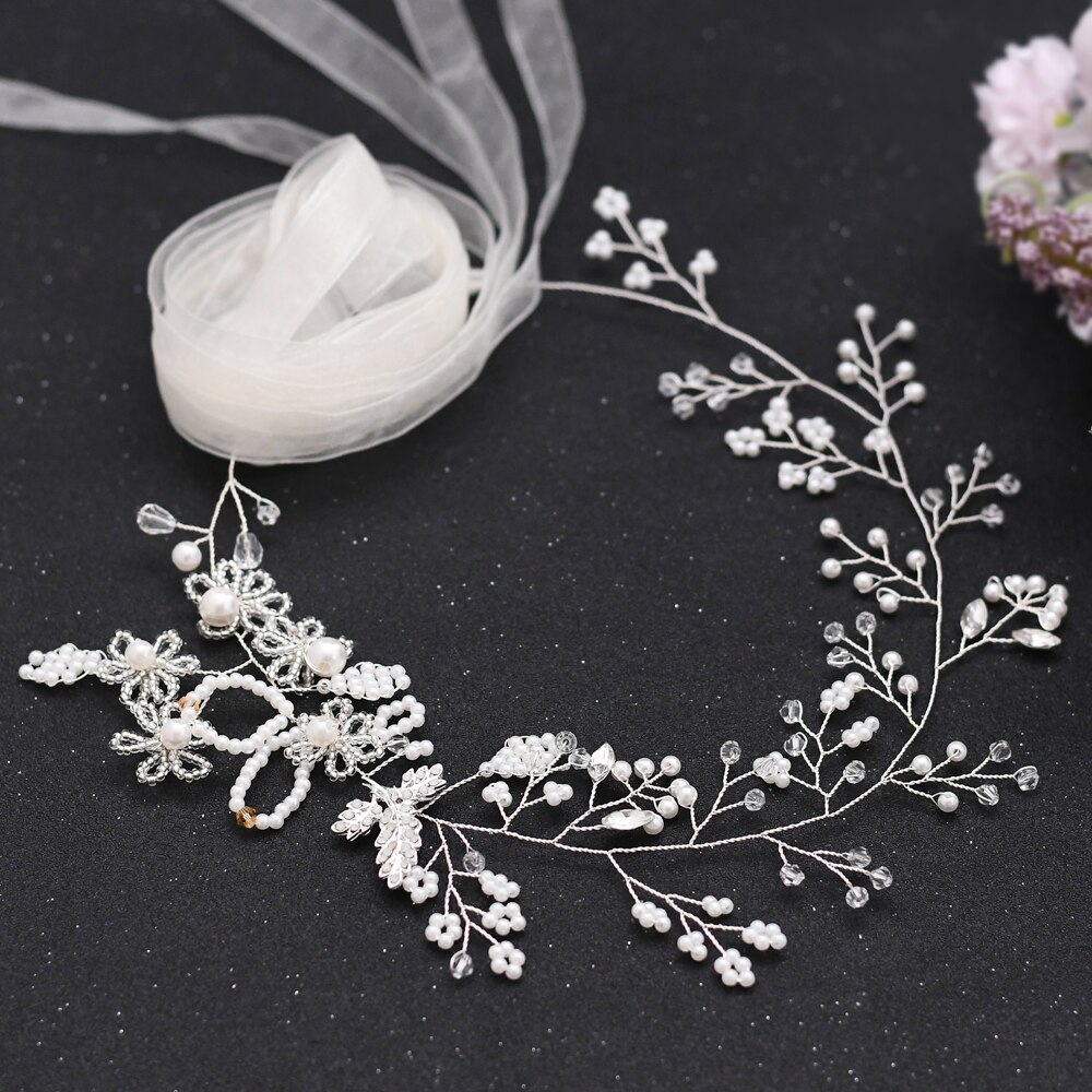 ZMSH07 Trouwjurk Riem Bruid Accessoires Kristal Bruidsmeisje Sash Band Dames Rhinestone Applique Bridal Riemen Voor Vrouwen: ivory organza