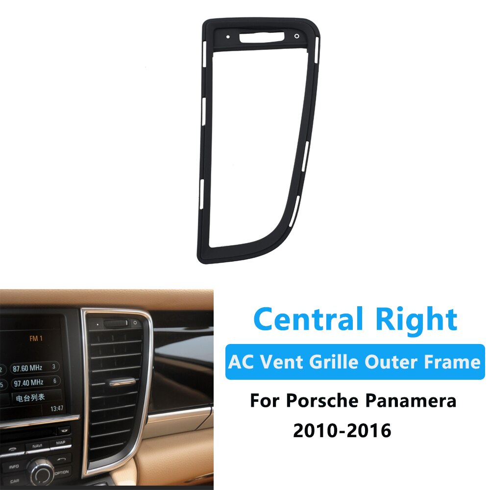 Interior do carro console dianteiro ar condicionado traseiro ac ventilação grille exterior quadro painel guarnição para porsche panamera 2010-2016: Central Right