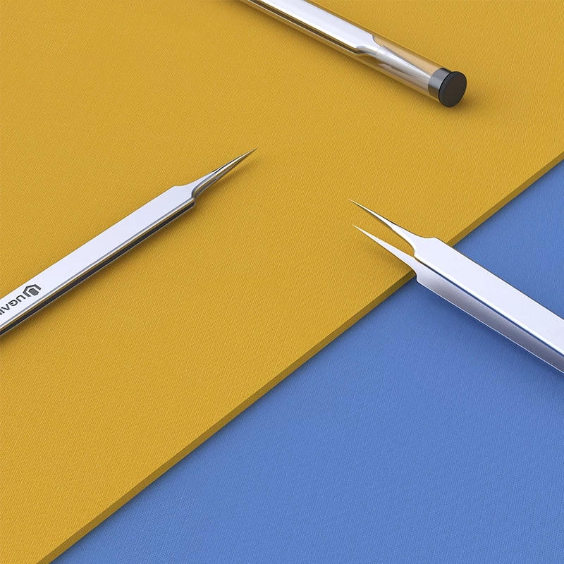 Ultra Dünne Dünne Gerade Spitze Pinzette Fliegen Linie Edelstahl Scharf Gehärtet Industrie Pinzette praktisch Reparatur Hand Werkzeuge