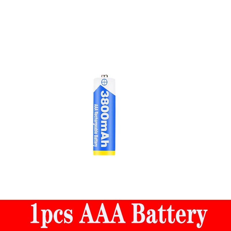 Figh 1.2V 3800mAh NI MH AAA Pre-Charged Ni-MH Rechargeable aa Battery For Toys Camera Microphone Batteries + Charger: Gold