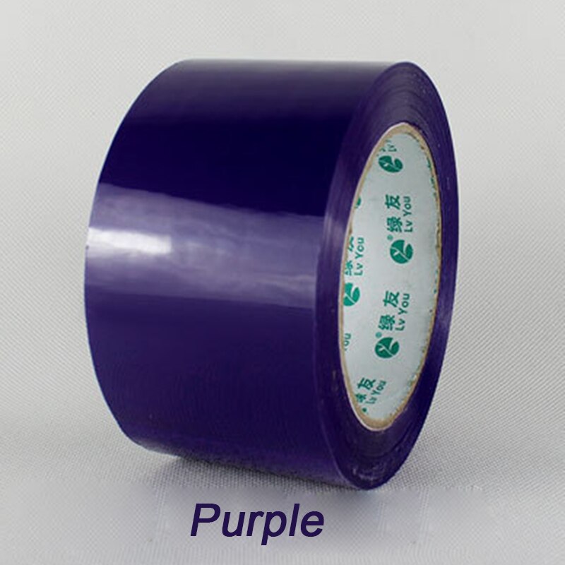 19 Colors Packing Tapes Plastics Adhesive Tape Express Boxes Packaging Tape Long Adhesive Plaster 4.8cm x 90m: purple