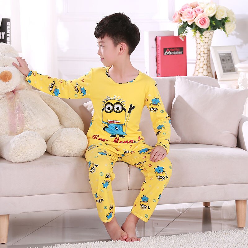 Christmas Pajama Kids Style Carton Cute Children Pajamas Unisex Boy Sleepwear Lovely Long Underwear Girl Nightwear