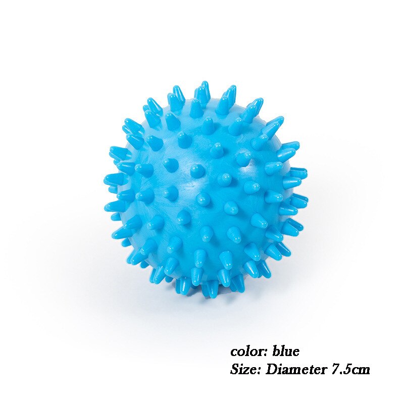 Yoga Fascia Grip Ball Foot Arm Waist Massage Relieve Stress Acupoint Pvc Hedgehog Balls Bodybuilding Whole Body Massage Unisex: blue1