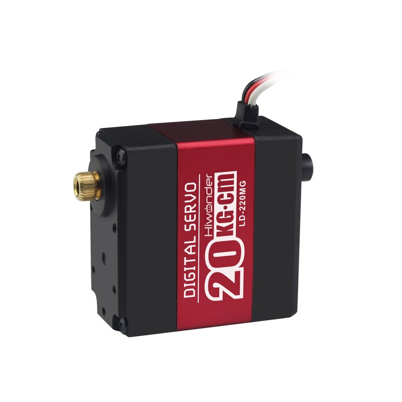 LD-220MG 20KG high torque full metal gear metal shell 2-axis digital servo for DIY robot