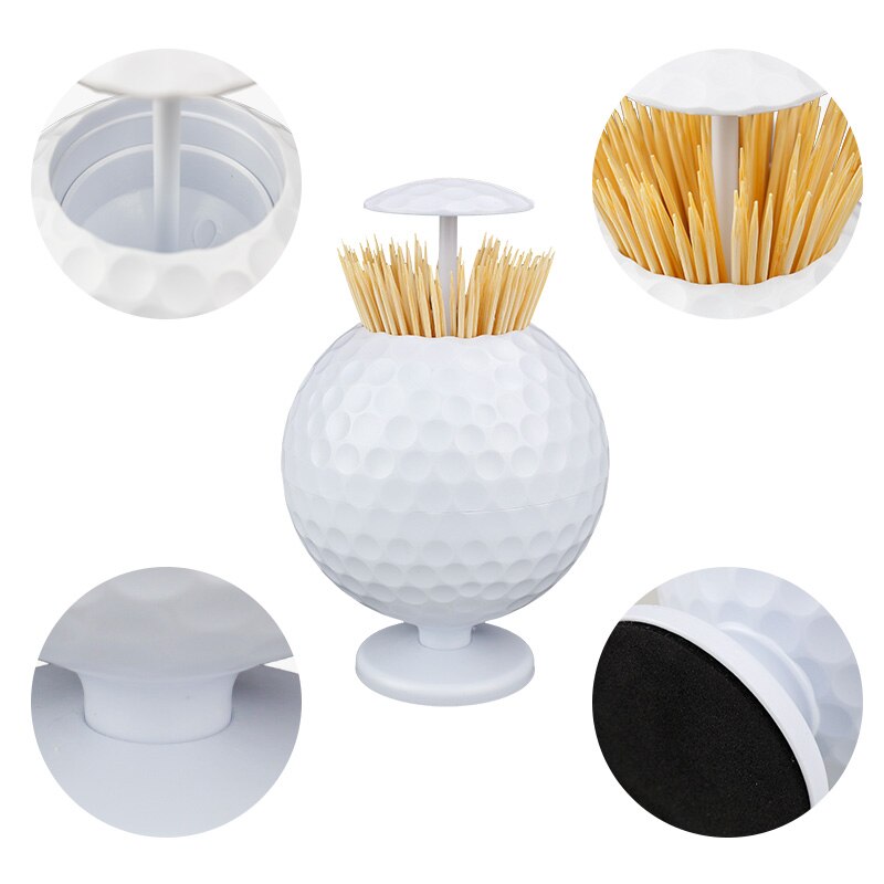 Crestgolf golfbold formet automatisk pop-up tandstikker holder nyhed golf dekoration