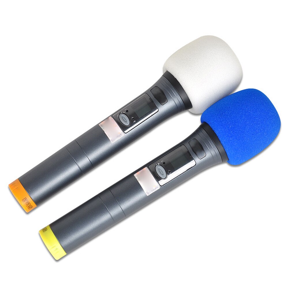 1pc mélange couleurs éponge Microphone ensemble remplacement mousse DJ scène pare-brise vent bouclier couverture épais lavable