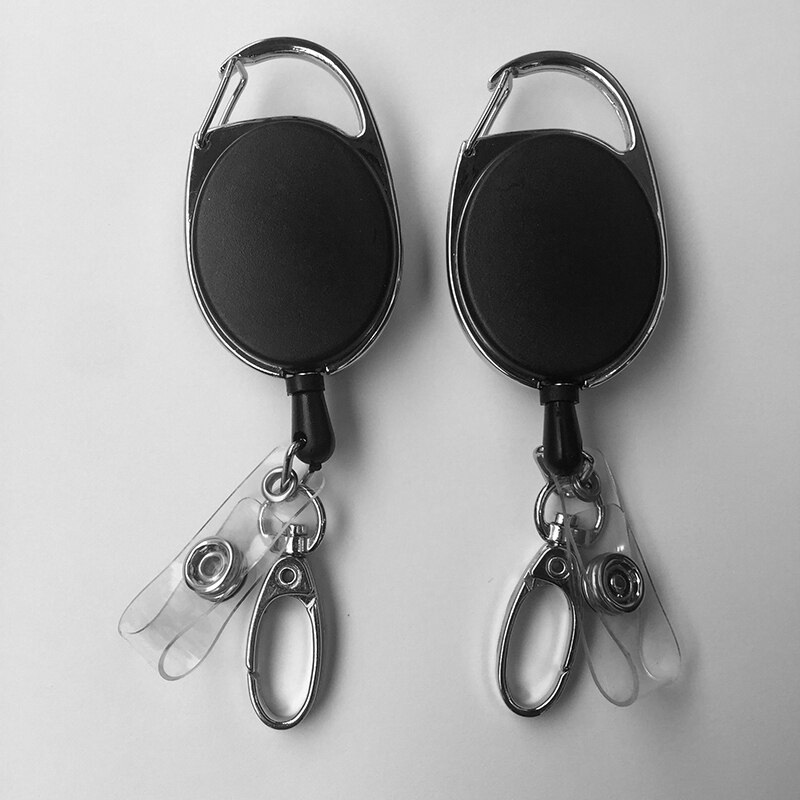 Badge Reel Retractable Key Chain Storage Hook 1 Pieces Key Fob Extendable Badge Reel Keychain Reel