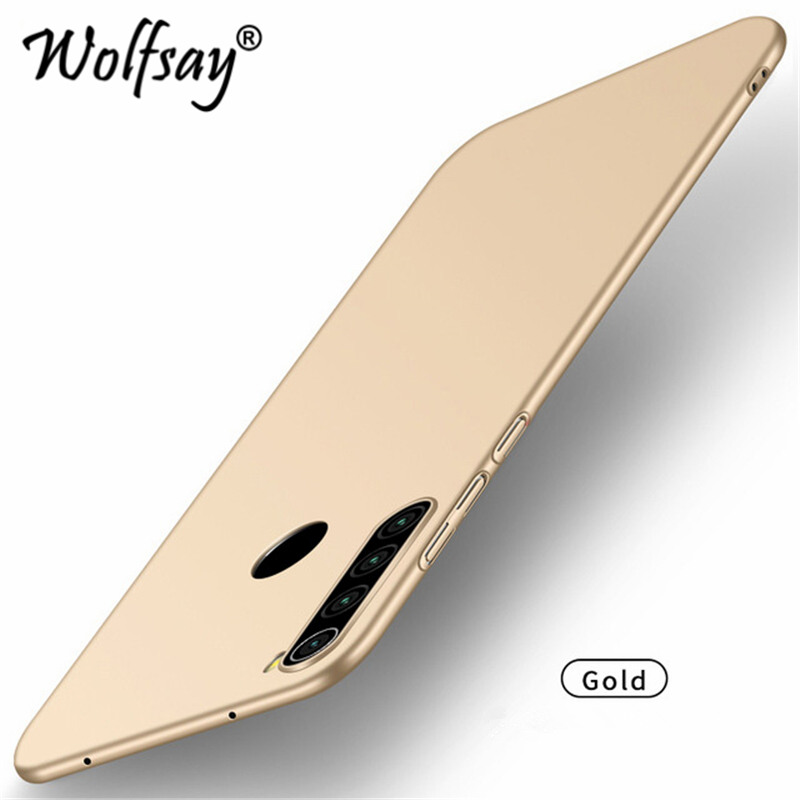 Wolfsay Für Abdeckung Xiaomi Redmi Hinweis 8T Fall Ultra Dünne PC Rüstung Hart Zurück Telefon Fall Für Xiaomi Redmi hinweis 8T Abdeckung Redmi Hinweis 8: Redmi Note 8T / Gold