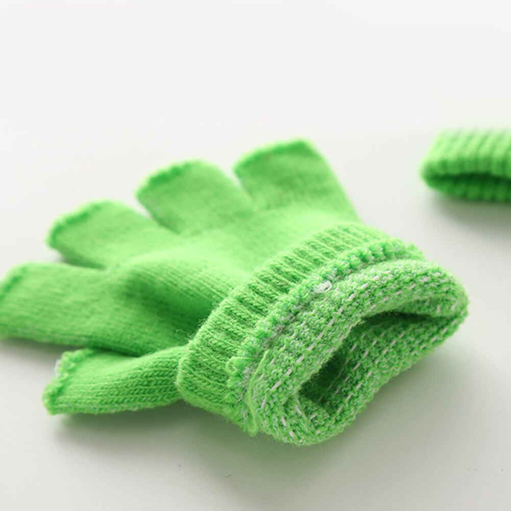 Guantes de algodón de medio dedo para hombre y mujer, manoplas cálidas de entrenamiento, de lana, color negro, a la , para invierno, 1 par