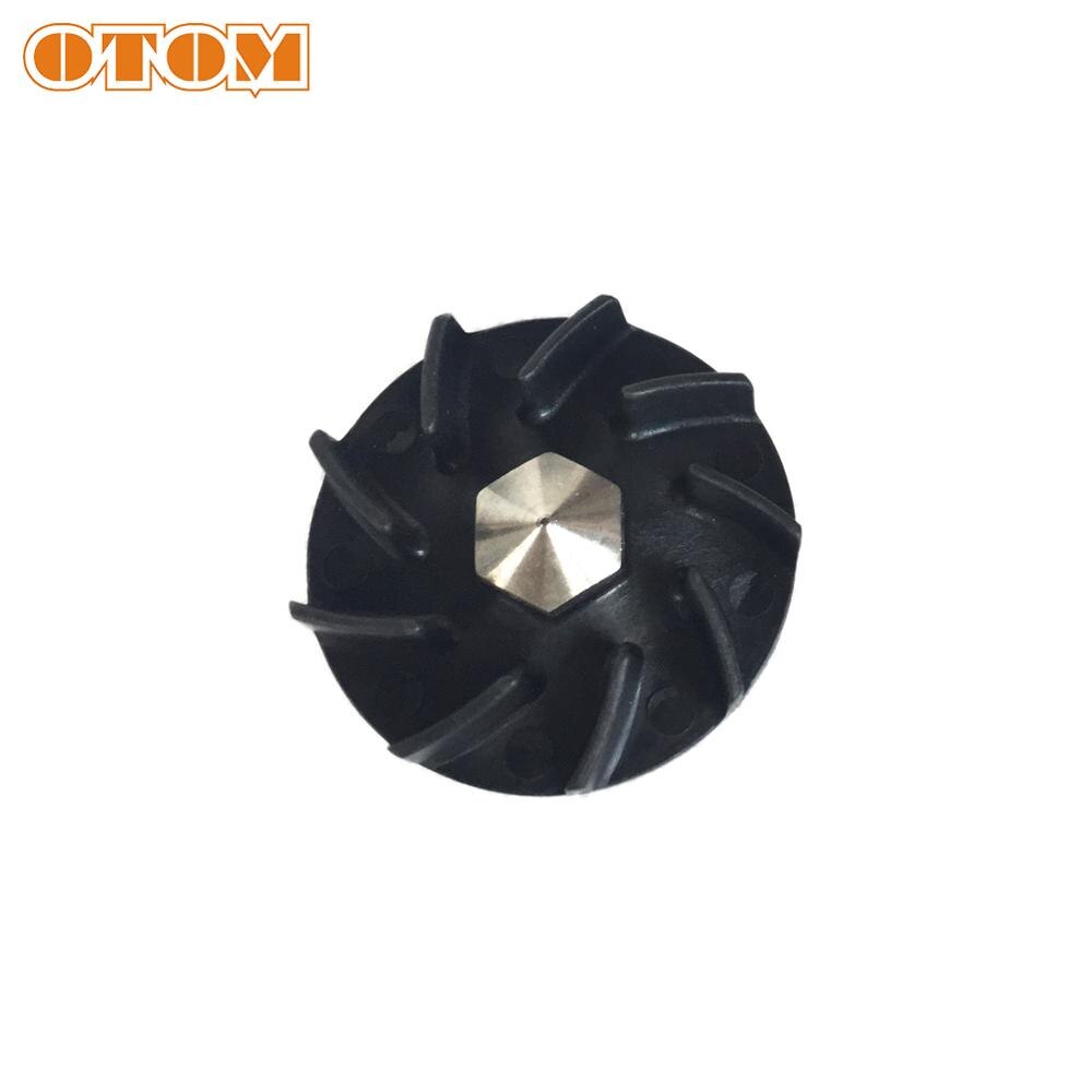 OTOM NC250 Parts Water Pump Gear (ANE Wheel) 6 Blades Water Pump Impeller Black For ZONGSHEN KAYO K6 T6 BSE J5 RX3 Xmoto ZS250GY