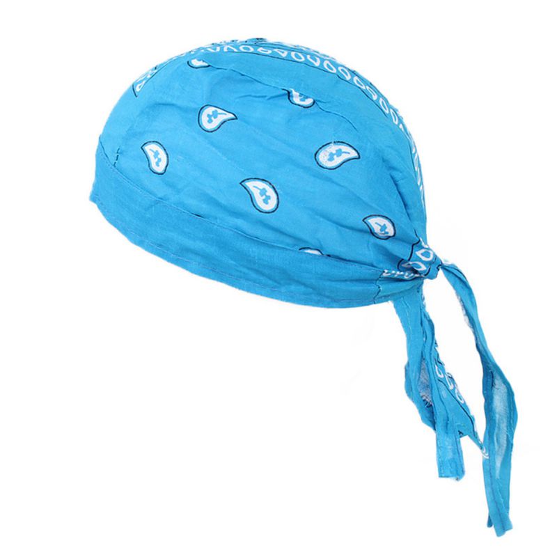 Cycling Bandana Skull Cap Beanie Lightweight Adjustable Cotton Biker Hat Hood Headscarf: HL