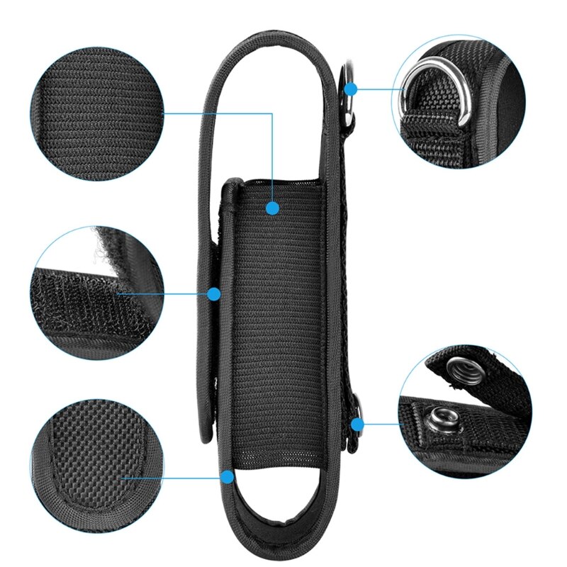 Universele Nylon Riem Zaklamp Houder Holster Bag Pouch Voor Fenix UC30 UC35 E35 3 &quot;-5&quot; 18650 Mini zaklamp Torchlight M24 22