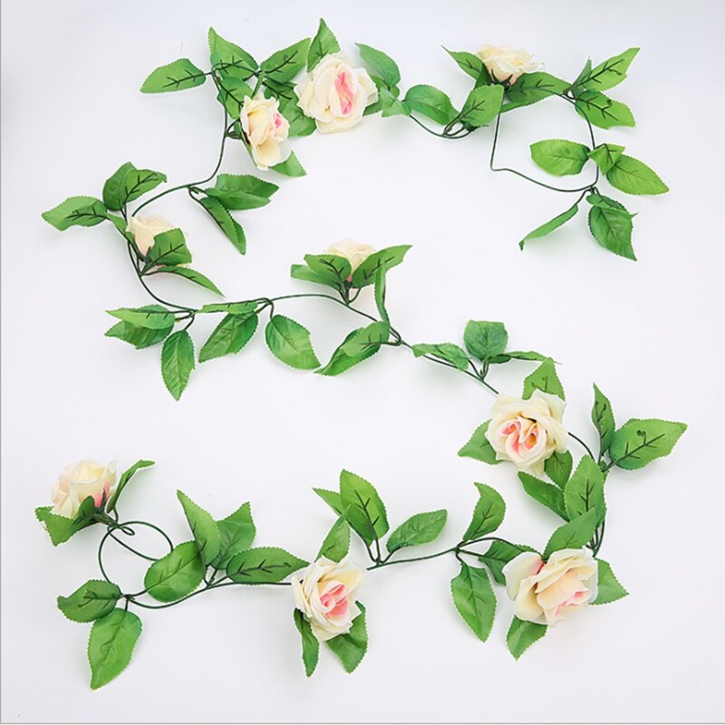 Artificial Plants All for Wedding Roses Flower Vine Christmas Bathroom Decorative Flowers Wall Home Decor Household Products