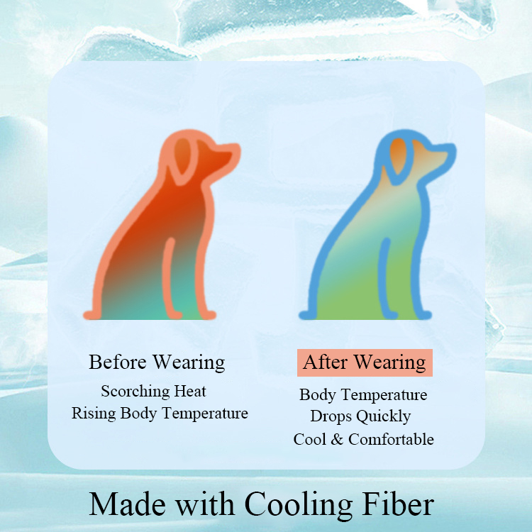 Lente/zomer koelshirt voor honden Professioneel UV-blokkerend koelende hondenkleding voor kleine middelgrote honden Verstelbare rug Zacht huisdiervest