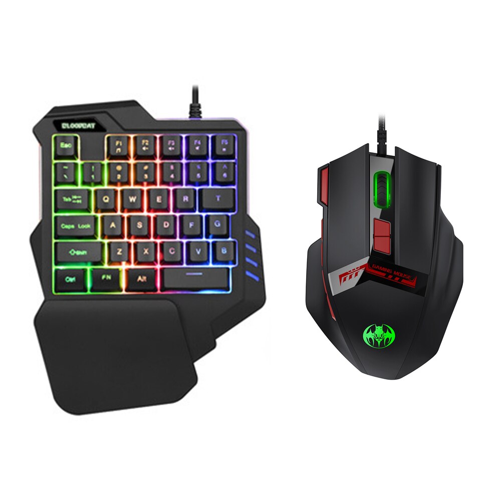 Gaming Keyboard Gamer USB Wired LED RGB Backlit Ergonomic 10 Buttons Mouse And 35 Keys Keyboard For PC Computer PS3 PS4 XBOX