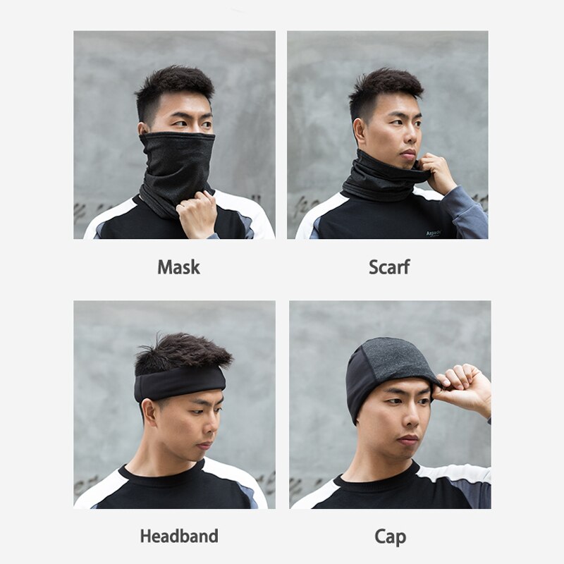 ROCKBROS-mascarilla de Ciclismo de invierno, Bandana transpirable a prueba de viento, máscara facial cálida, gorro térmico de lana para el cuello