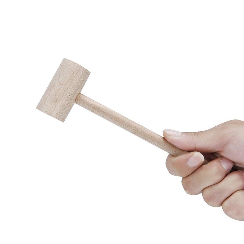 Kapmore 1pc Crab Mallet Multi-Use Wooden Lobster Mallet Food Hammer Seafood Tool For Home Kitchen