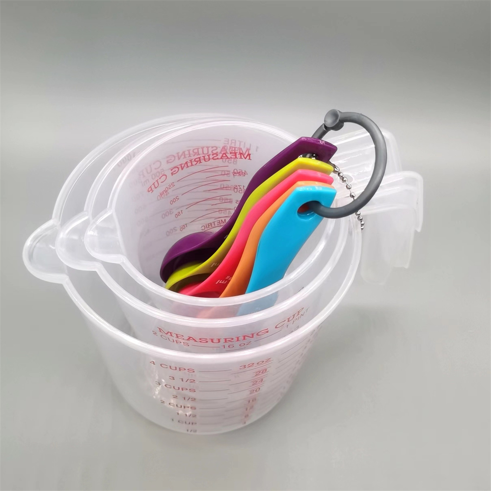 Plastic Measuring Cup Jug Pour Spout Surface Kitchen Tool Supplies Cup With Graduated Kitchen