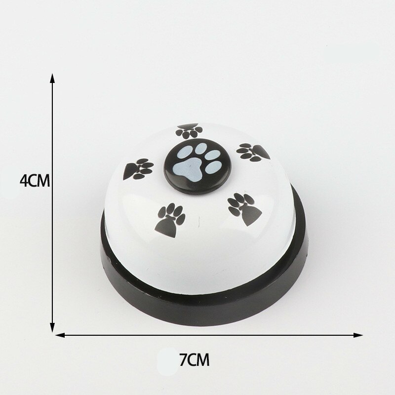 Bellen voor het trainen van huisdieren, hondenbellen voor zindelijkheidstraining en communicatiemiddel, honden en katten, intellectuele speeltjes, geluidsringen en knopbellen: Wit