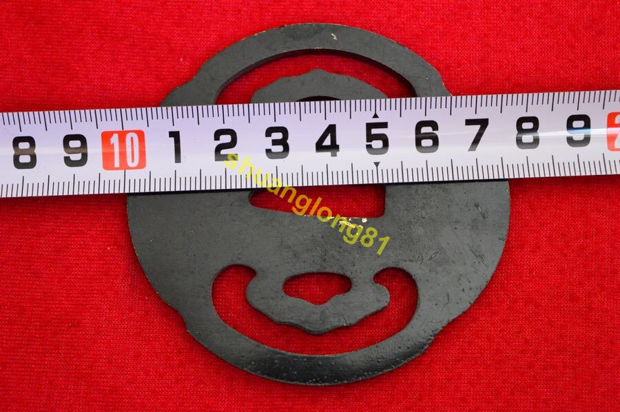 Strong Iron Steel Japanese Iron Steel Guard Tsuba For Samurai Knife Katana Sword Guard Wakizashi HandMade