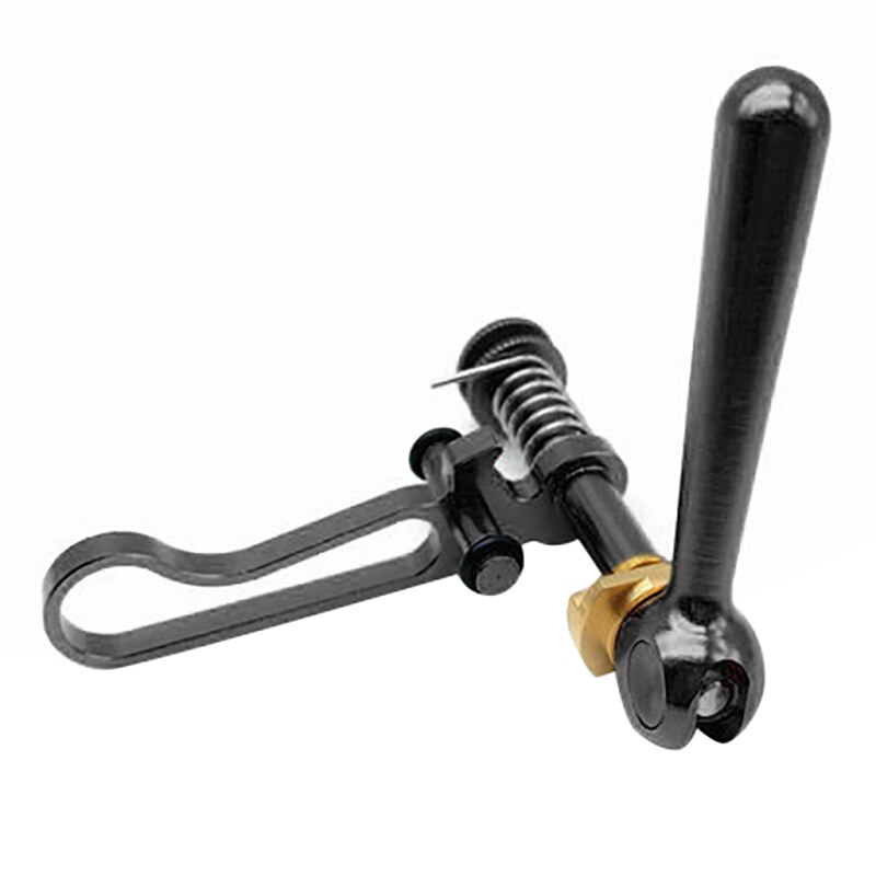 Titanium axel cykelstolpe klämma för brompton fällbar cykel cykelstolpe snabbkopplingsklämma för 3 sextio: Svart