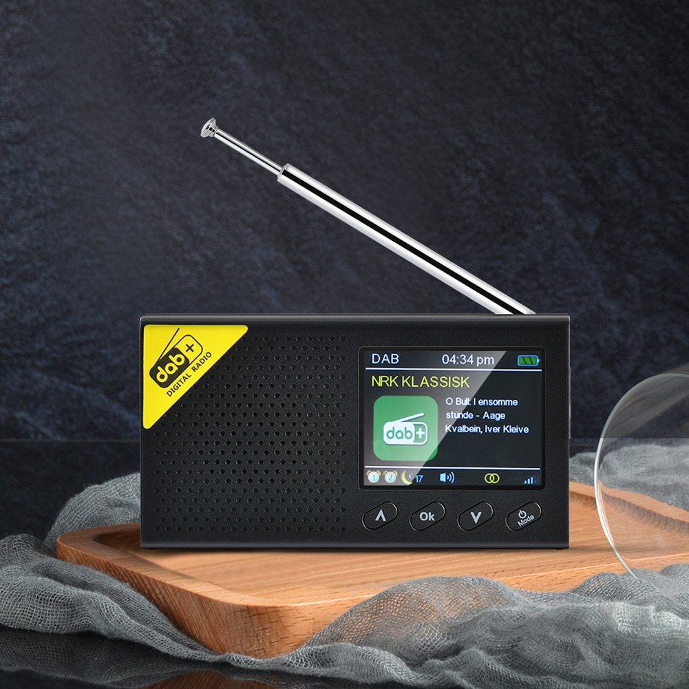 Mini Draagbare Bluetooth-Compatibele Digitale Radio Dab/Dab + En Fm Ontvanger Multifunctionele Oplaadbare Lichtgewicht Thuis Radio