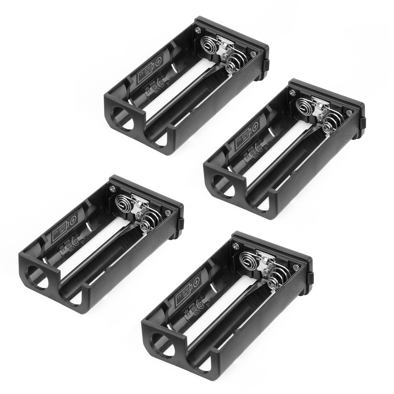 Saramonic sr-umbc 1 solid abs batterikasse rum udskiftning til uwmic 9 uwmic 10 uwmic 15 trådløs lavalier mikrofon: 4 stk