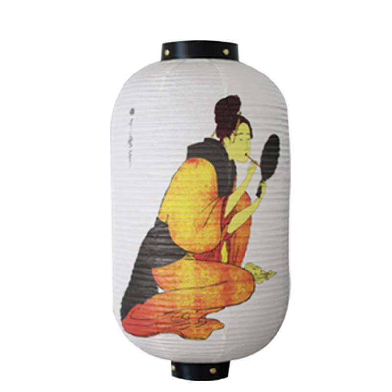 Ukiyo-linternas de papel japonesas para pintura de Geisha, farol japonés para Sushi, Izakaya, Ramen, restaurante, Bar, publicidad: 3