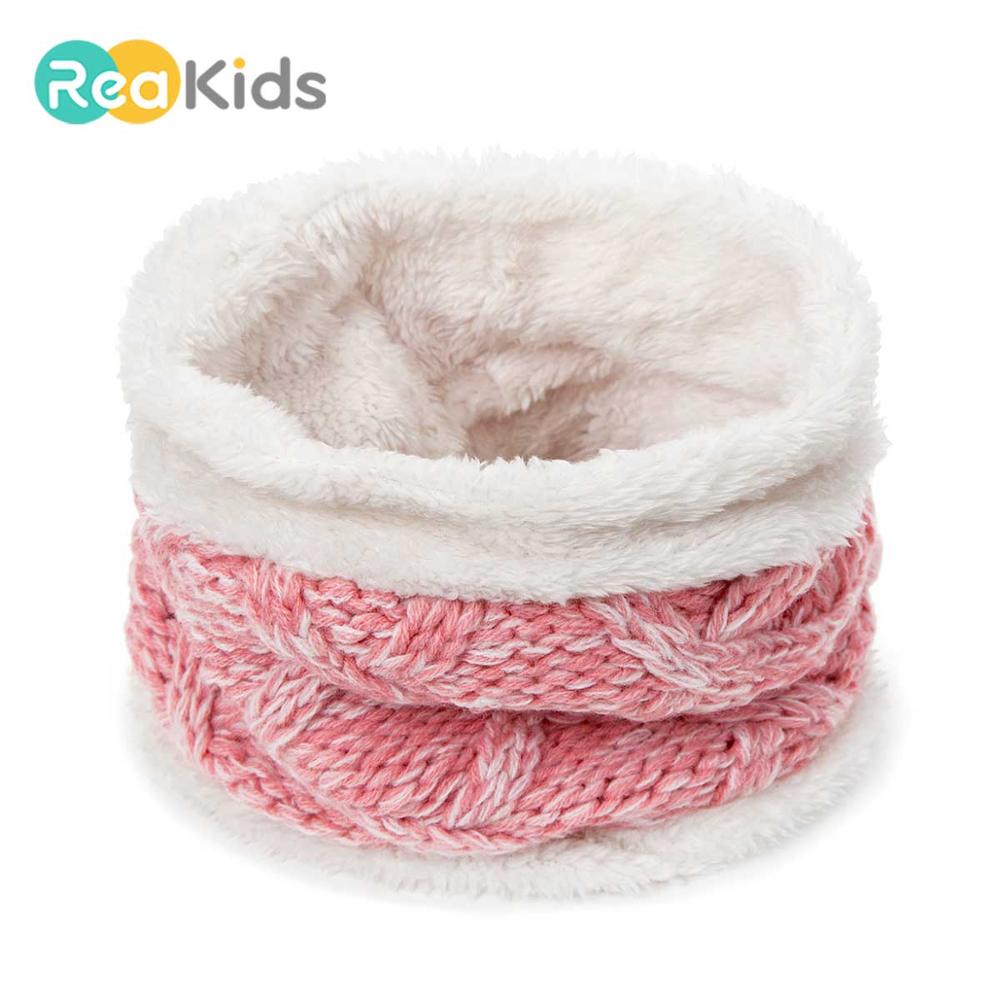 Reakids schattige zachte dikke warme babysjaal kinderen wintersjaal babysjaals kinderen katoenen gebreide jongens meisjes halssjaal