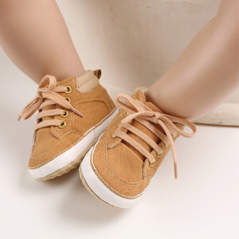 Chaussures de berceau à semelle souple | Mignons, pour bébés garçons et tout-petits, chaussures chaudes et chaudes, 0-18M: Beige / 12