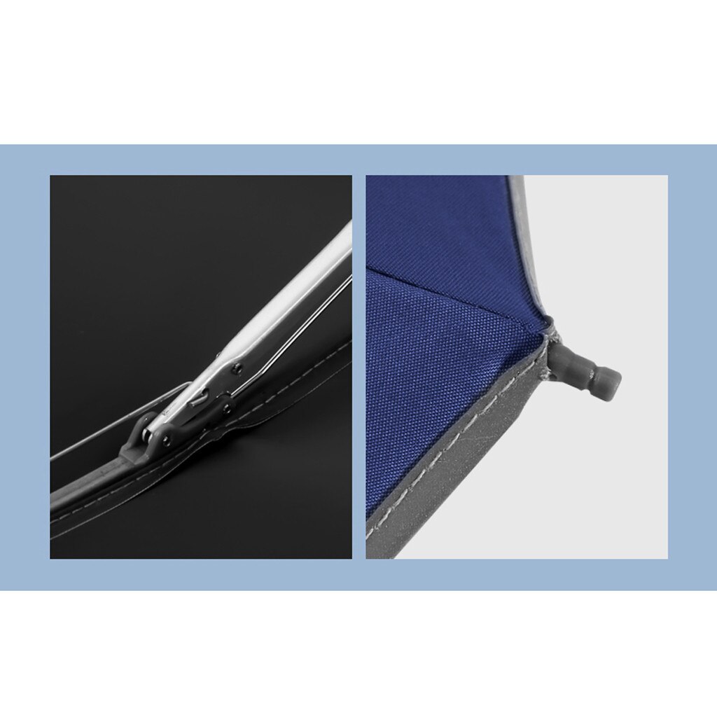 4# Automatic Umbrella Reverse Folding Business Umbrella With Reflective Strips Umbrellas Rain For Men Women Black Coating Зонт