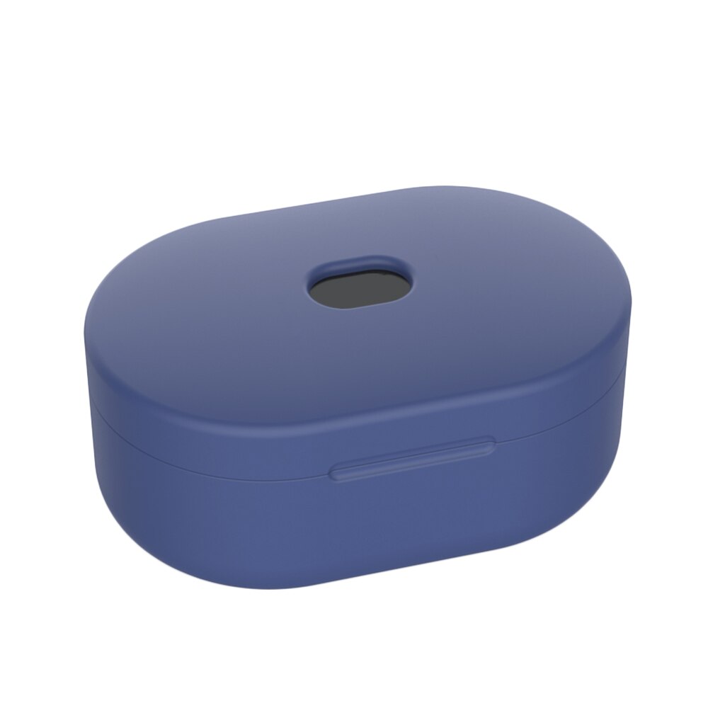 Funda de silicona para auriculares Xiaomi Redmi AirDots, carcasa para auriculares inalámbricos por Bluetooth, TWS, 1, 2 cajas: Navy Blue