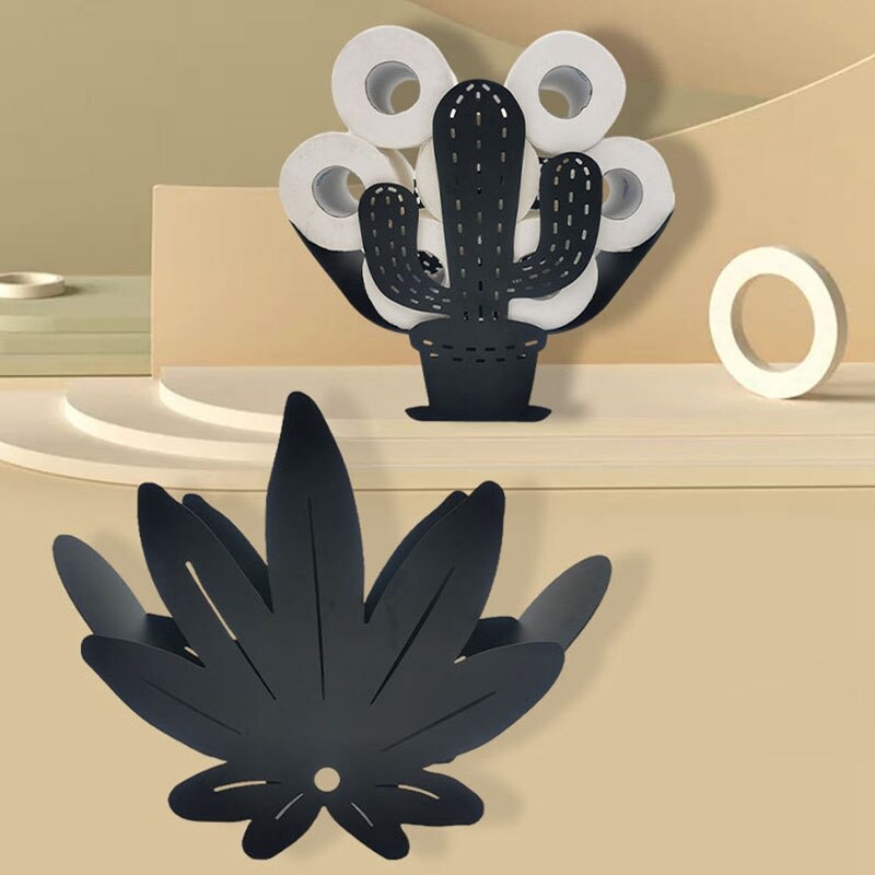 Funny Shape Toilet Roll Holder Paper Bathroom Iron Storage Free-Standing Crafts Ornaments Roll Paper Towel Holder