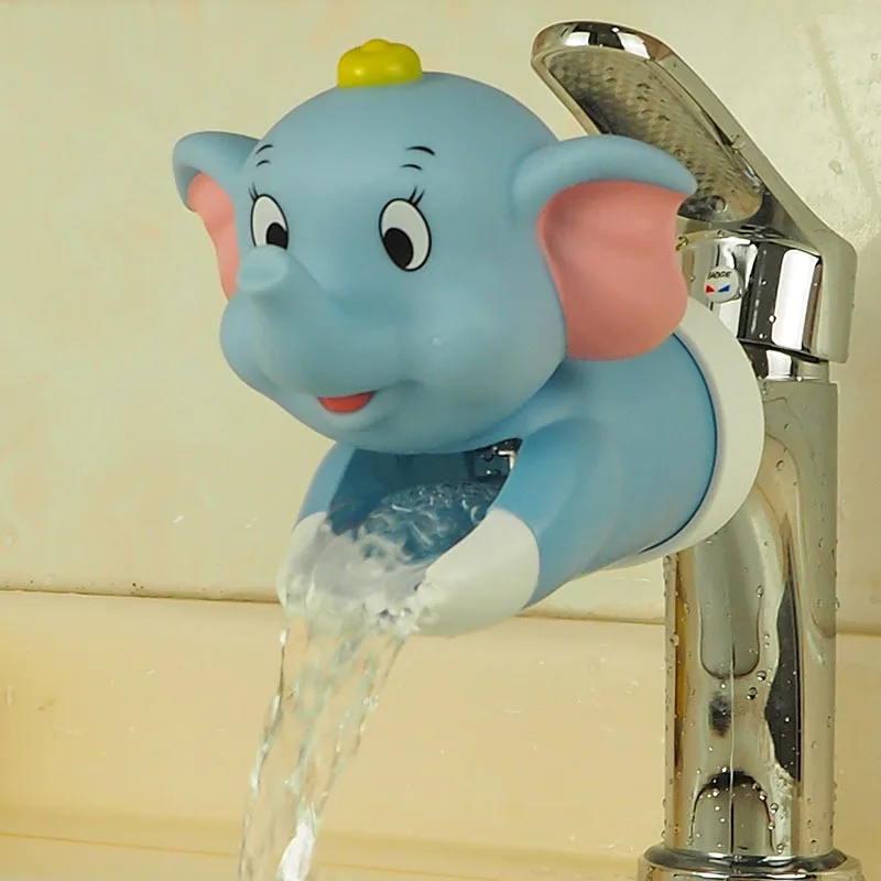 Verbesserte Baby Cartoon Wasserhahn Splash Proof Silikon Extender Kinder Hand Waschen Wasserhahn Assistive Waschen Hand Gerät: Brown