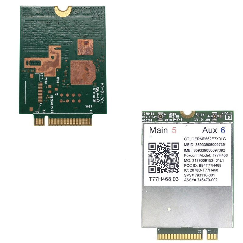 AU42 -1 Pcs Lt4120 X5 LTE T77W595 796928-001 LTE Modem & 1 Pcs 4G Module LT4211 T77H468 GOBI5000 LTE/EV-DO/HSPA+WWAN Card