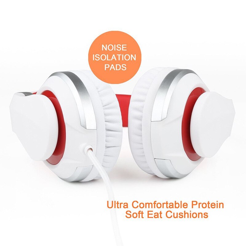 Foovdo hd sound bekabelde hoofdtelefoon 3.5mm kabelheadsets bas hifi geluid muziek stereo oortelefoon oproepheadset pc game muziek